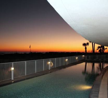 Sunset over Pool
