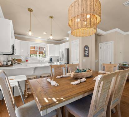 Inviting Dining Area Open to the Kitchen and Living Area