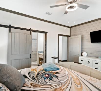 Master bed B with smart TV
