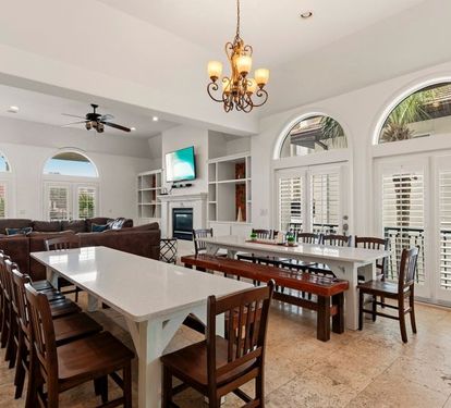 2 large dining tables 