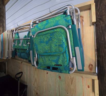 Downstairs Storage , Beach Chairs provided