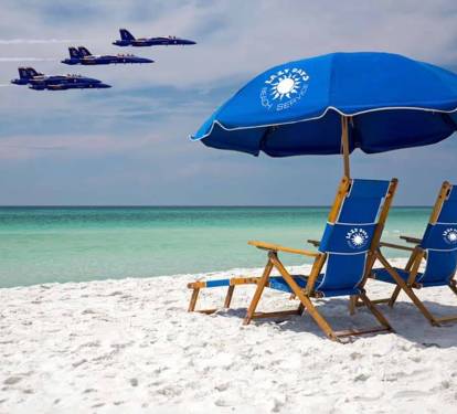 Complimentary beach setup March through October.  Includes two chairs and one umbrella daily.  Check in with the beach attendant each morning to reserve your spot.