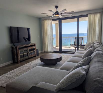 Great views and an LG OLED TV with Surround sound