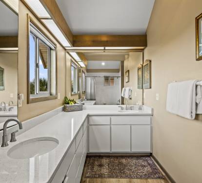 Top floor master suite bathroom.