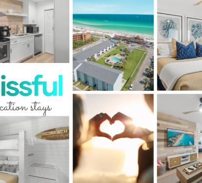 Miramar Beach Vacation Rental Sleeps 6 Ocean and pool views King bed, 2 bedroom 2 bathroom updated condo