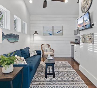 Carriage house seating area