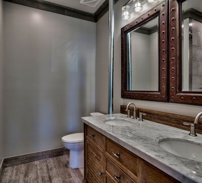 Twin Vanity Master Bathroom with walk-in Shower