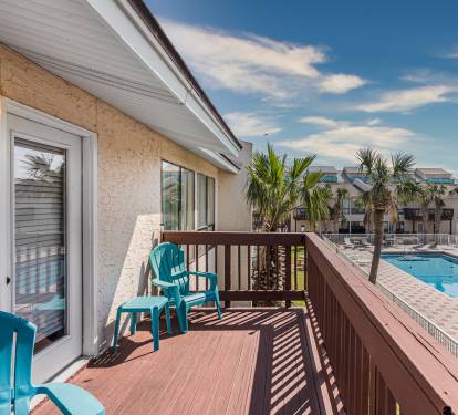 Deck Overlooking Pool