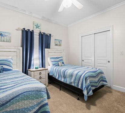 Two twin beds