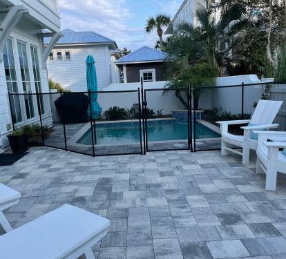 Optional Temporary Pool Fence with Gate