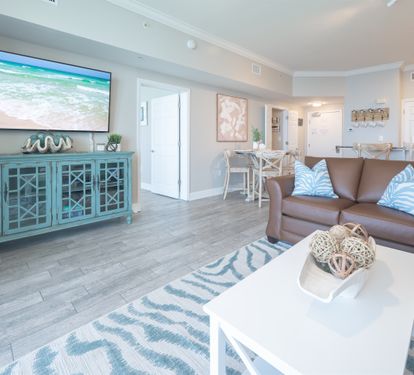 65" flat screen and a great space to relax together