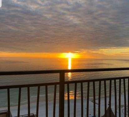 Sunset from balcony 