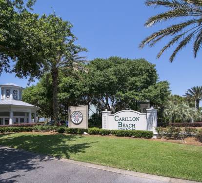 Carillon Beach Gatehouse.  Guarded 24/7.  