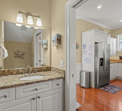 Half bath off kitchen