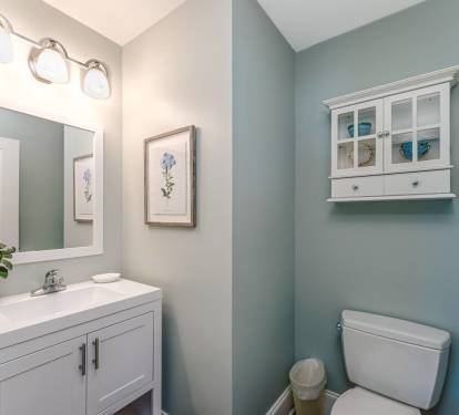 Charming Powder Room Off of SunScape's Main Living Area