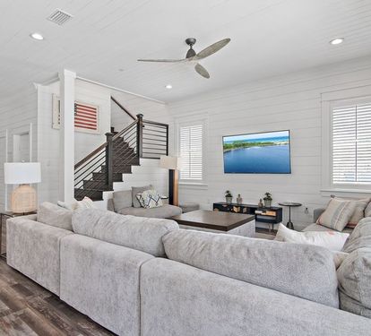 Large living room with Smart TV. (First Floor)