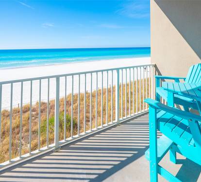 Peaceful beachfront mornings and evenings