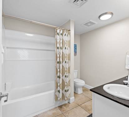 Master bathroom upgraded tub/shower