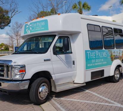 On-site shuttle bus pictured, adding a convenient and resort-style touch to the experience.