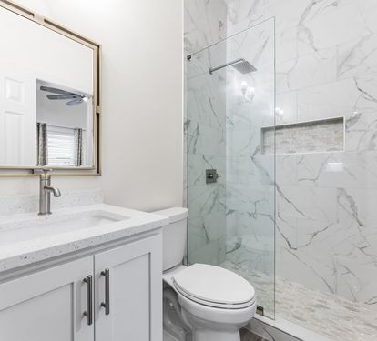 Shared Bathroom with Walk-In Shower