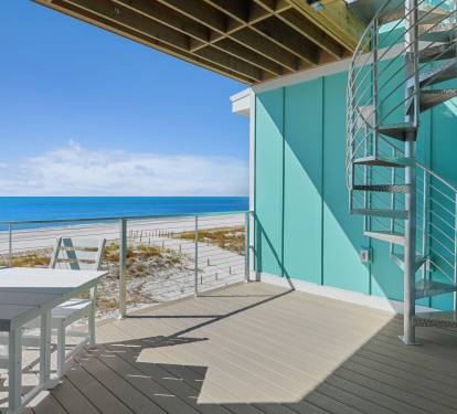Private primary bedroom deck