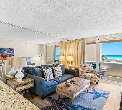 Open-Concept coastal living creates a bright and welcoming gathering space.