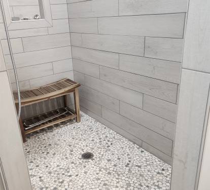 Master walk in shower A