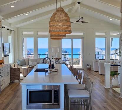 Kitchen with Gulf Views