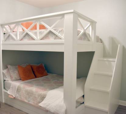 Our Turtle Suite w/ Queen over Queen Bunk