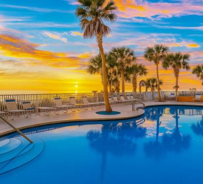 Sunset at Pool