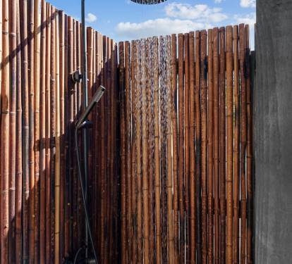 Outdoor Bamboo Shower