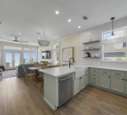 2nd floor Family Room, Dining Area & Kitchen