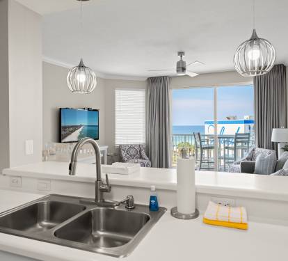 Open-concept living area that flows easily into the rest of the space.