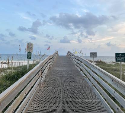 Nice Beach walkway