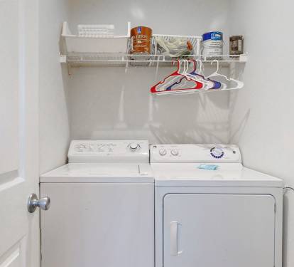 No need to overpack as we have washer and dryer available for you