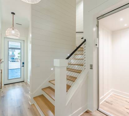 Foyer with Elevator servicing all floors