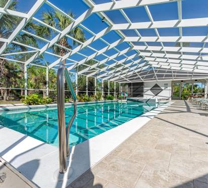Soak in the Sun without Bugs at SeaScape's Large Screen-Enclosed Pool and Spa