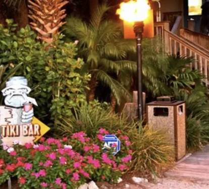 Blue Parrot restaurant (walking distance)