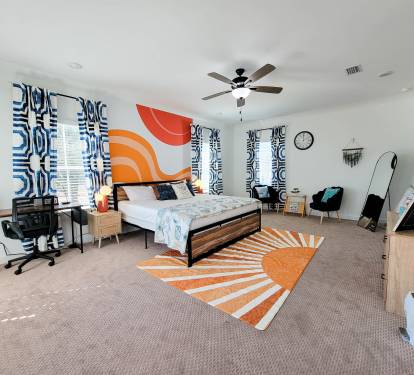 Dedicated workspace with fast WiFi — perfect for remote work or extended stays
