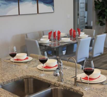 Main Dining: Gather and dine in style with this spacious 6-seater dining area.