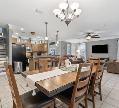 The view from the dining room. Open concept for entertaining.