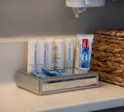 Toiletries may vary but they are provided
