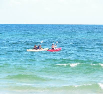 Family fun at the beach