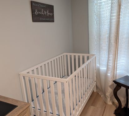 Baby Crib - Sheets not provided