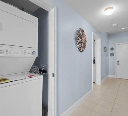 Washer & Dryer in the hall 