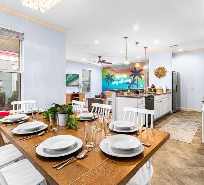 Gather the whole family for a real sit-down dinner. 
