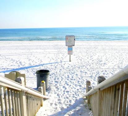 Direct beach access
