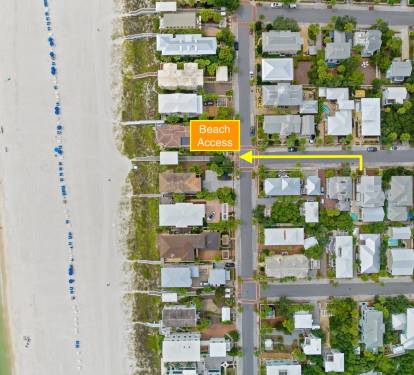 2 houses from beach walkover!