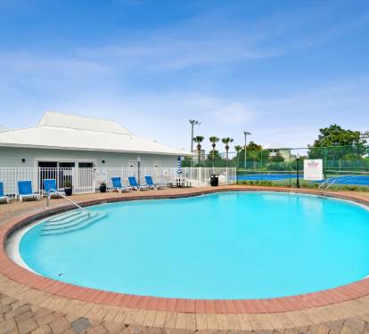 The condo pool