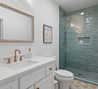 New tile walk in shower